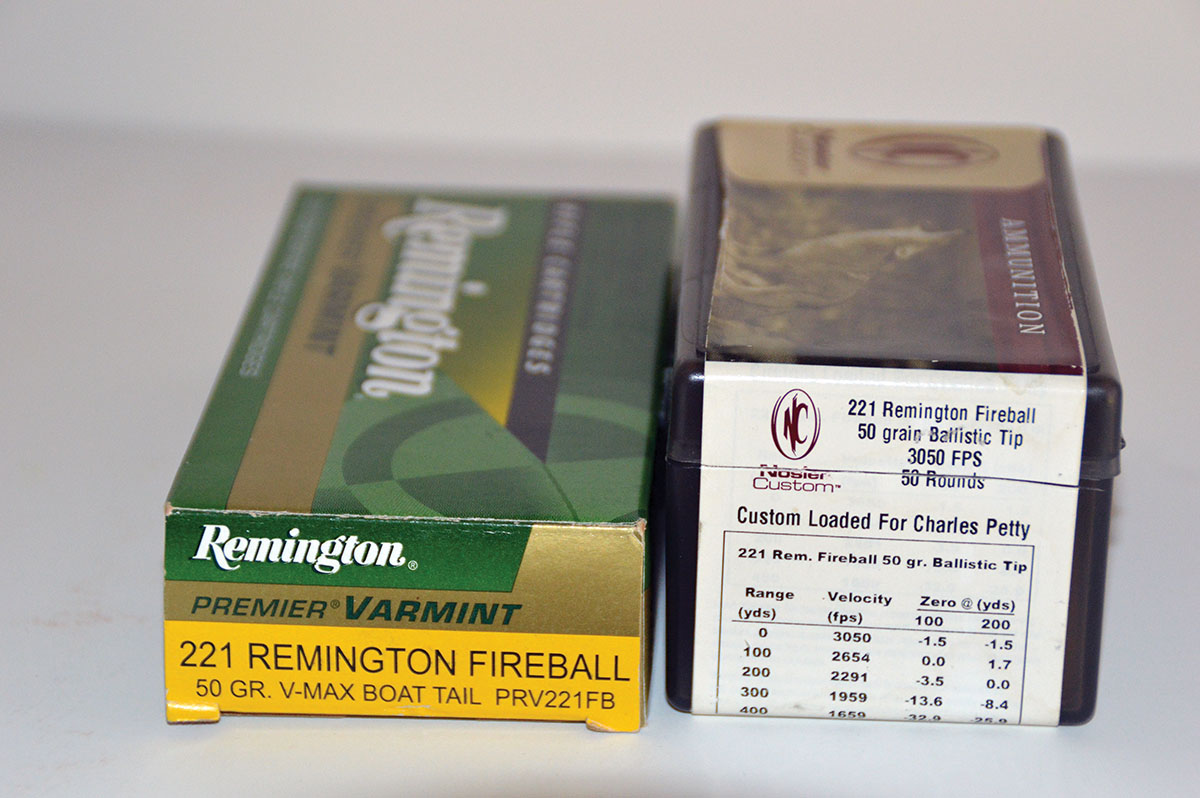 Only two factory loads (Remington and Nosler) were available for comparison.